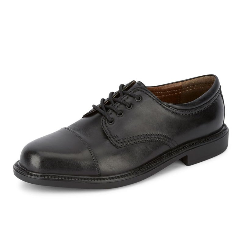 DOCKERS Mens Gordon Leather Dress Casual Cap Toe Oxford Shoe, Black, 10 M - Image 1